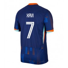 Nederland Xavi Simons #7 Bortedrakt EM 2024 Kortermet
